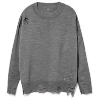 Джемпер оверсайз унисекс Grunge в сумке, серый, размер L/XL фото 2