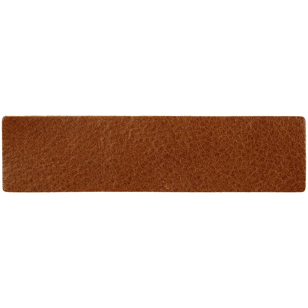 Лейбл кожаный Pasek, S, горчичный