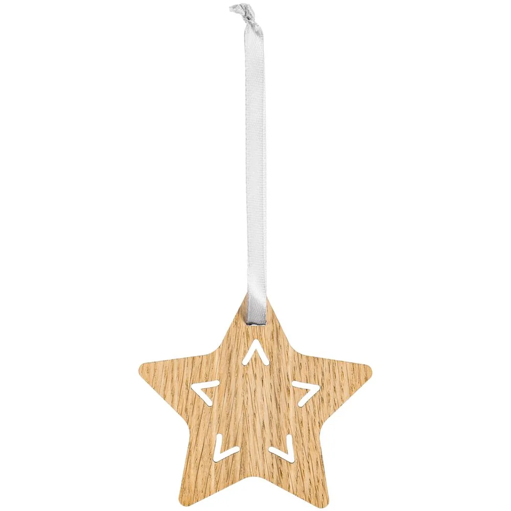 Деревянная подвеска Christmate, звезда фото 3