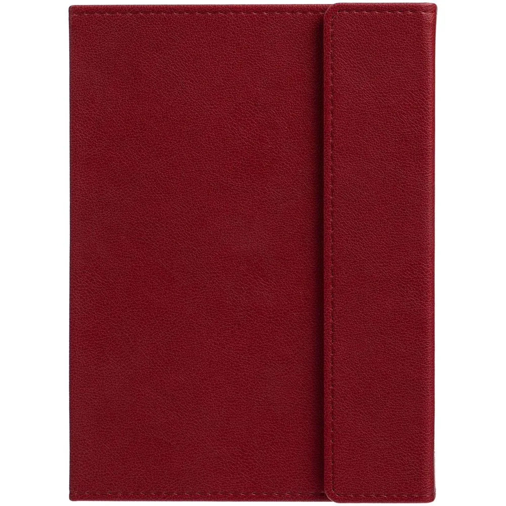 Ежедневник Flap на заказ, недатированный, красный фото 4