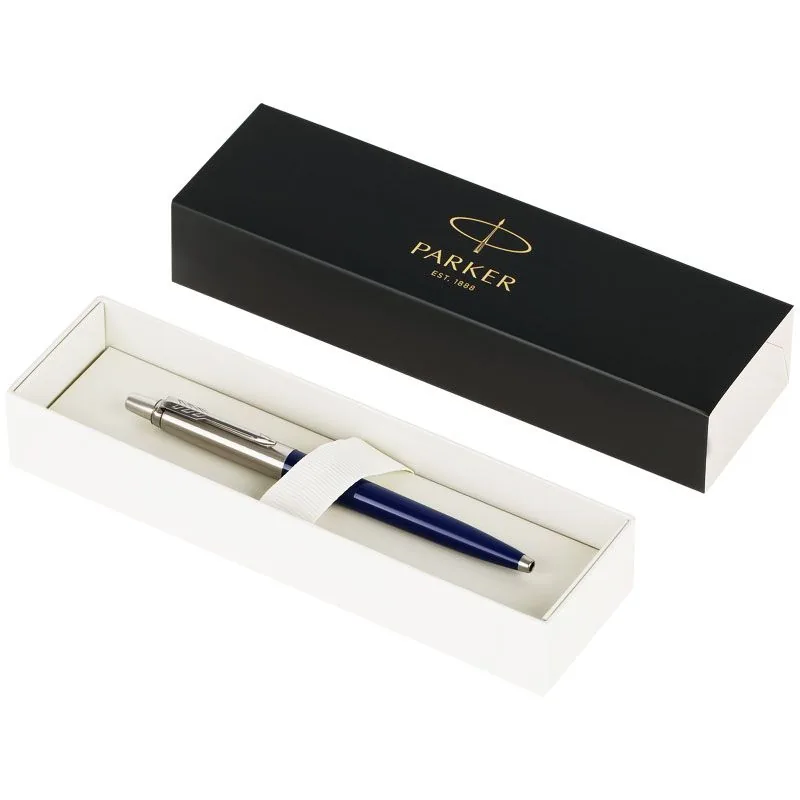 Ручка шариковая Parker Jotter Originals Navy Blue Chrome CT, темно-синяя фото 5