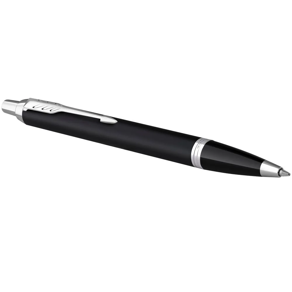 Ручка шариковая Parker IM Essential Muted Black CT, черная фото 3
