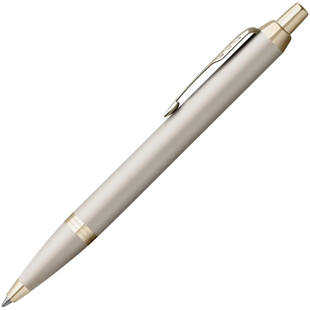 Ручка шариковая Parker IM Professionals Monochrome Champagne, золотистая фото 3