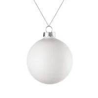 Оформительский шар Finery, 8 см, матовый белый фото 2