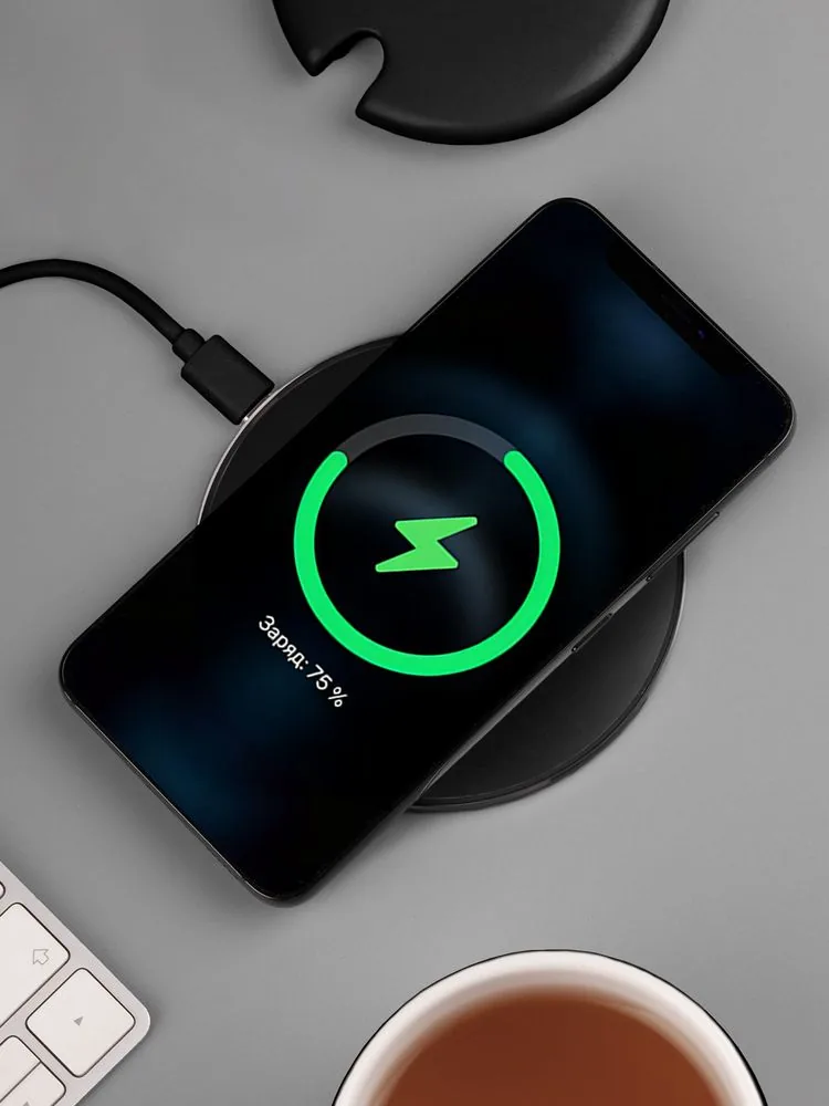 Кружка с подогревом и беспроводной зарядкой dualBase ver. 2.0 Matt, черная фото 14