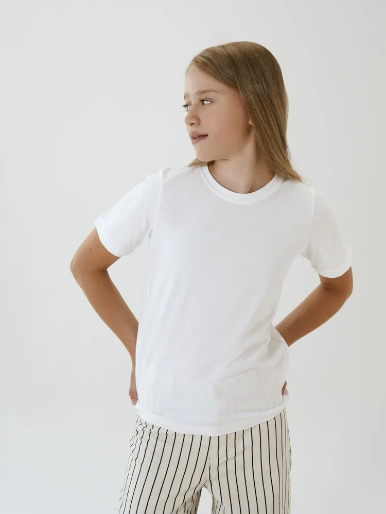 Футболка детская T-Bolka Kids, белая (белоснежная), 12 лет фото 4