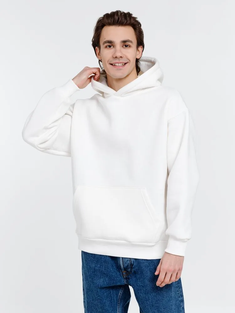 Худи оверсайз унисекс Go Easy, молочно-белое, размер XL фото 7