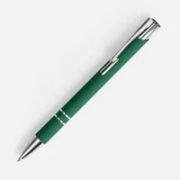 Ручка шариковая Keskus Soft Touch, зеленая фото 2