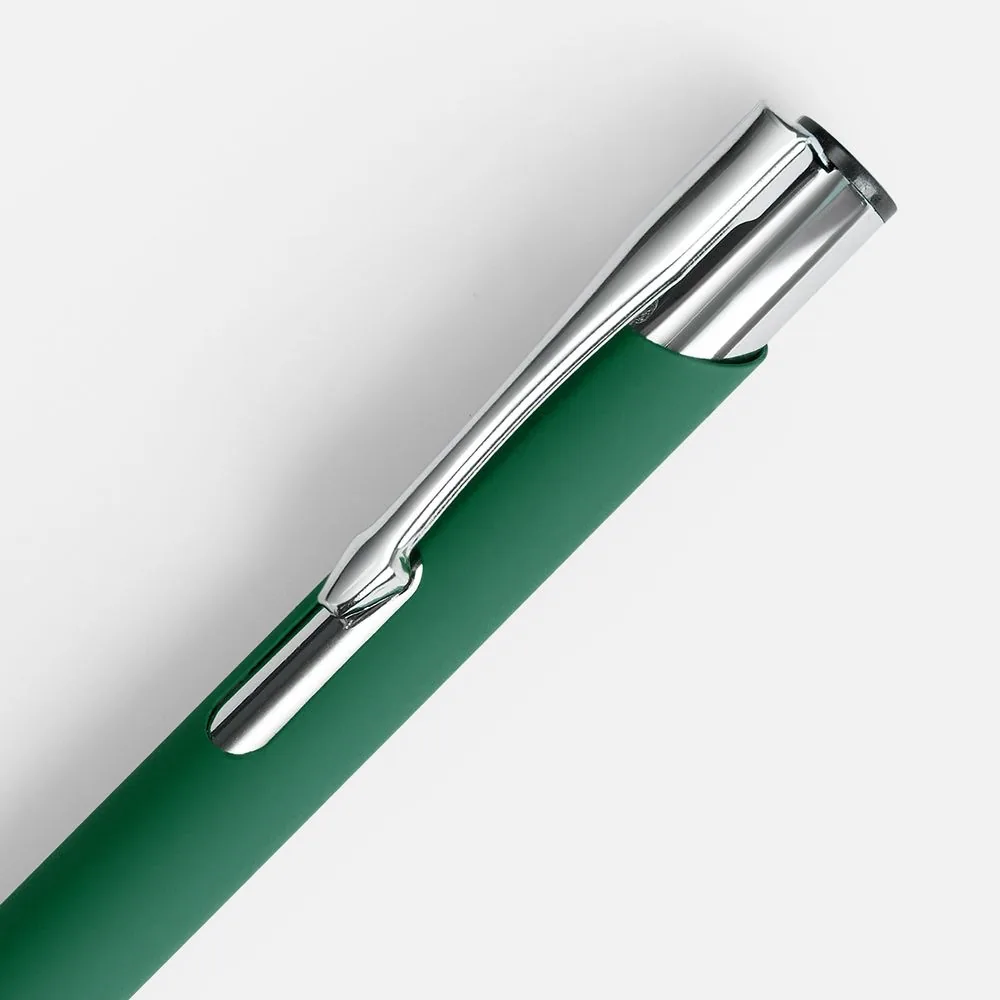 Ручка шариковая Keskus Soft Touch, зеленая фото 5