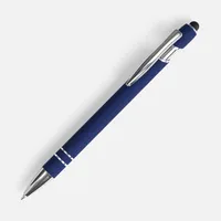 Ручка шариковая Pointer Soft Touch со стилусом, темно-синяя фото 2