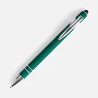 Ручка шариковая Pointer Soft Touch со стилусом, зеленая фото 2