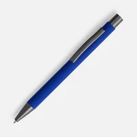 Ручка шариковая Atento Soft Touch, ярко-синяя фото 2