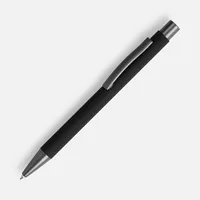 Ручка шариковая Atento Soft Touch, черная фото 2