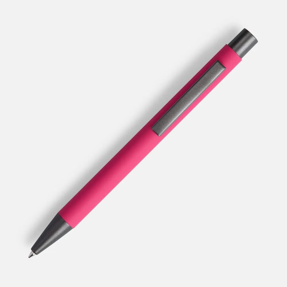 Ручка шариковая Atento Soft Touch, розовая фото 3