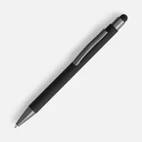 Ручка шариковая Atento Soft Touch Stylus со стилусом, черная фото 2