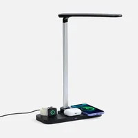 Настольная лампа с беспроводной зарядкой Power Light, черная фото 2