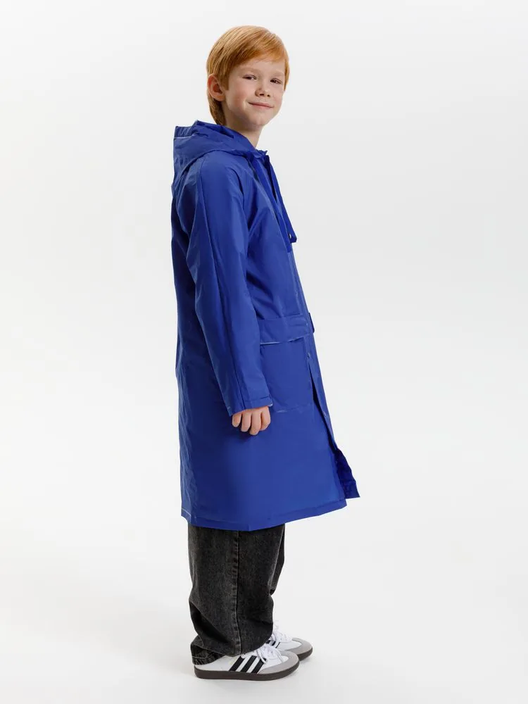 Дождевик детский RainDrop Kids, ярко-синий, 8 лет (рост 118-128) фото 11
