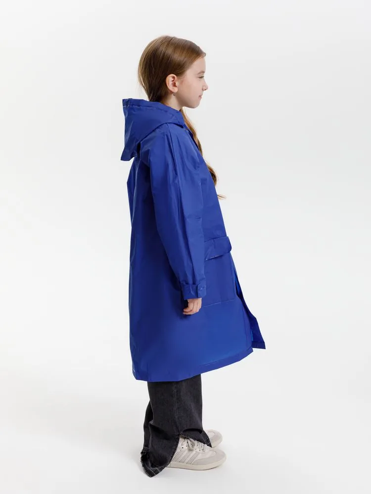 Дождевик детский RainDrop Kids, ярко-синий, 10 лет (рост 130-140) фото 15