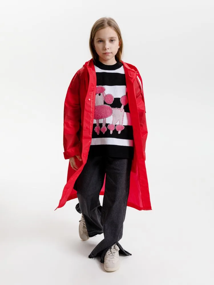 Дождевик детский RainDrop Kids, красный, 12 лет (рост 142-152) фото 10