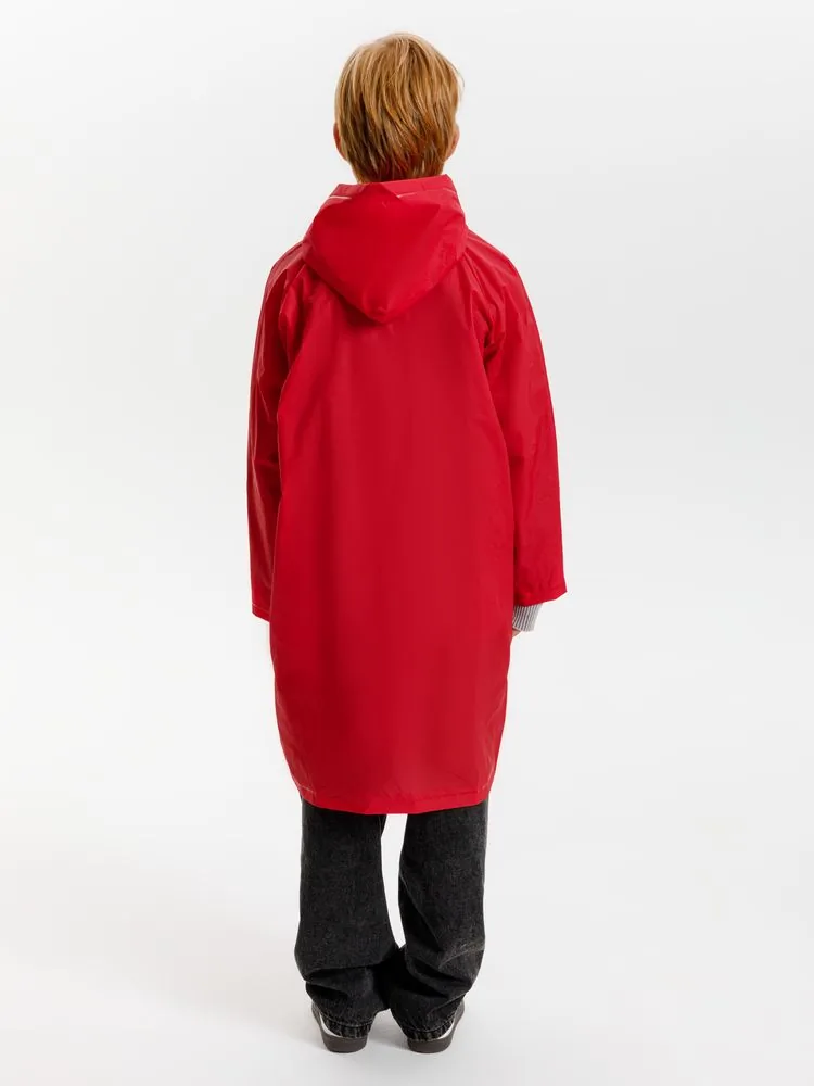 Дождевик детский RainDrop Kids, красный, 12 лет (рост 142-152) фото 17