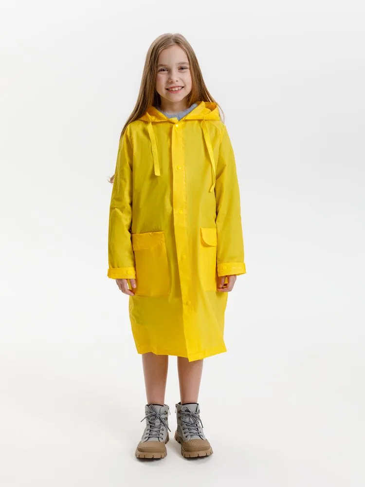 Дождевик детский RainDrop Kids, желтый, 10 лет (рост 130-140) фото 10