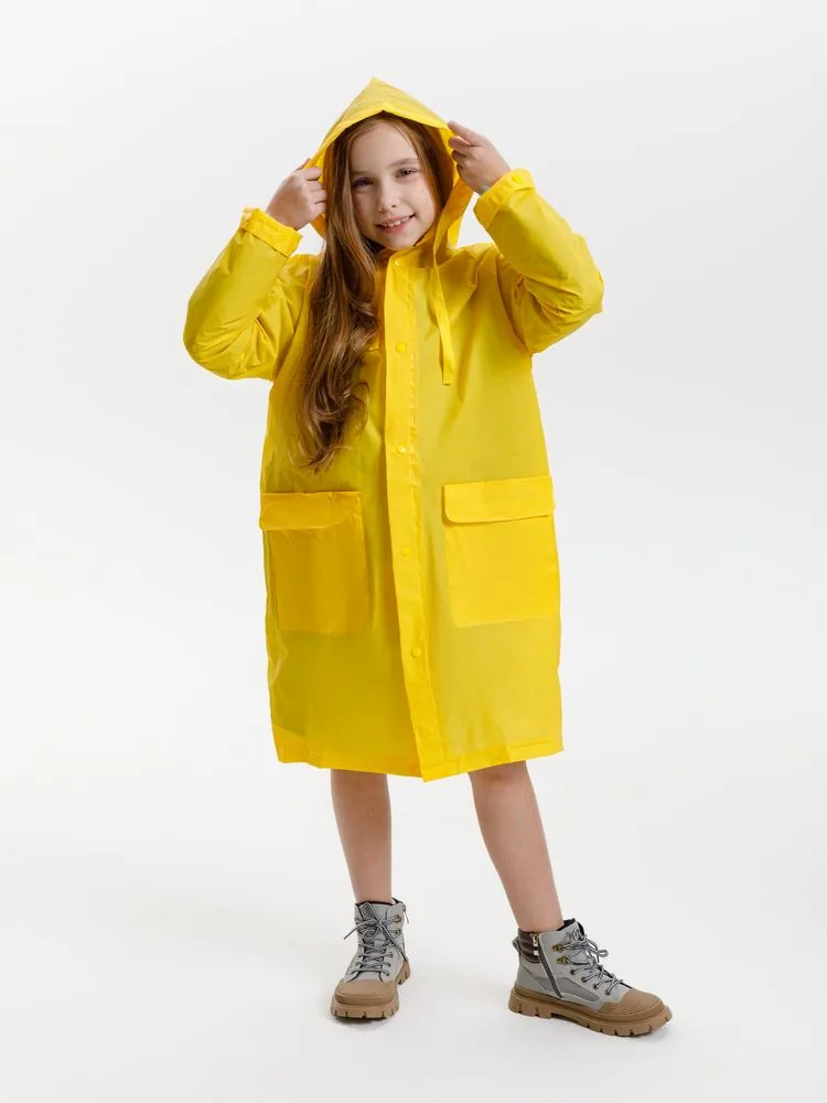 Дождевик детский RainDrop Kids, желтый, 12 лет (рост 142-152) фото 14