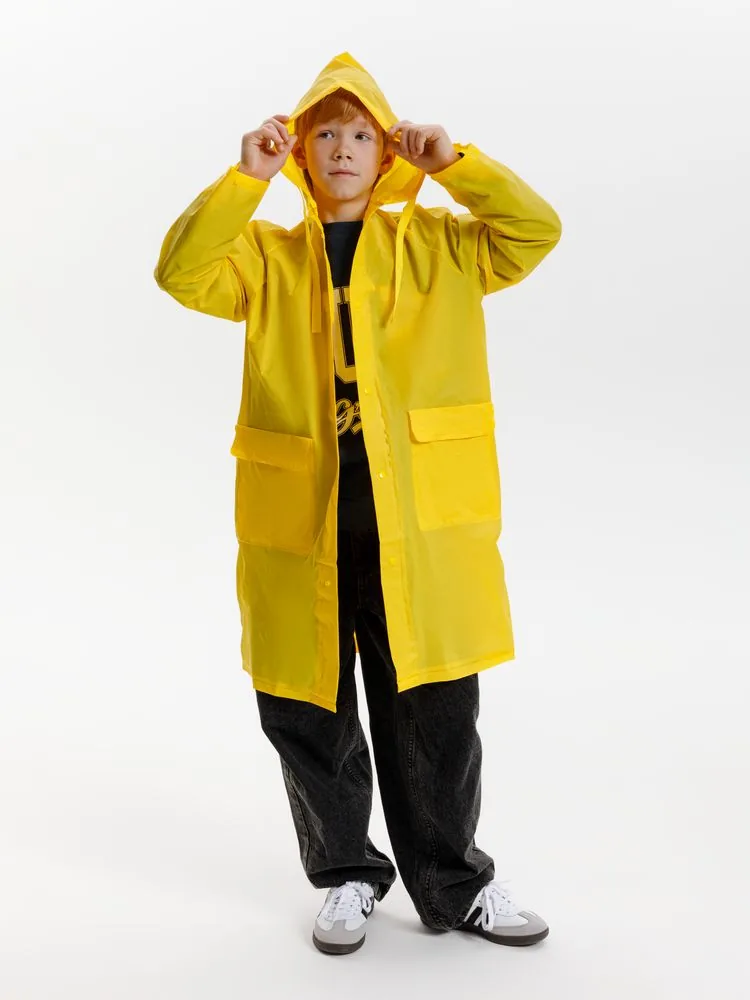 Дождевик детский RainDrop Kids, желтый, 12 лет (рост 142-152) фото 16
