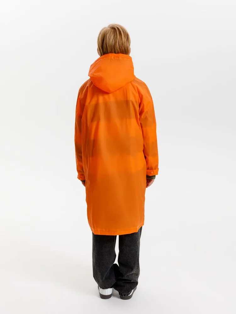 Дождевик детский RainDrop Kids, оранжевый, 12 лет (рост 142-152) фото 12