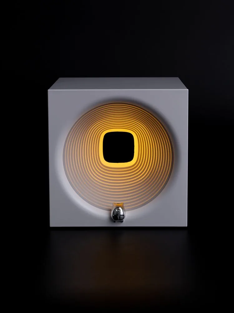 Bluetooth-колонка с подсветкой Volumetric, белая фото 9