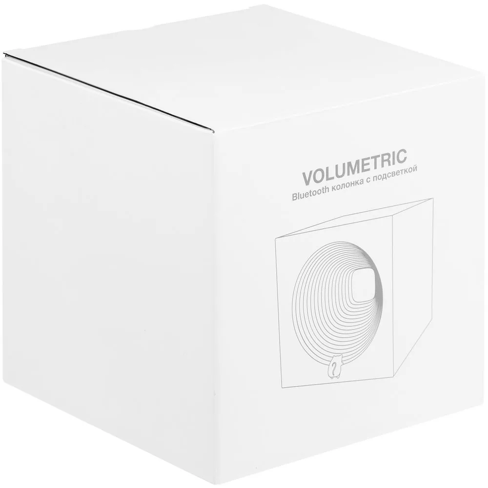 Bluetooth-колонка с подсветкой Volumetric, белая фото 10