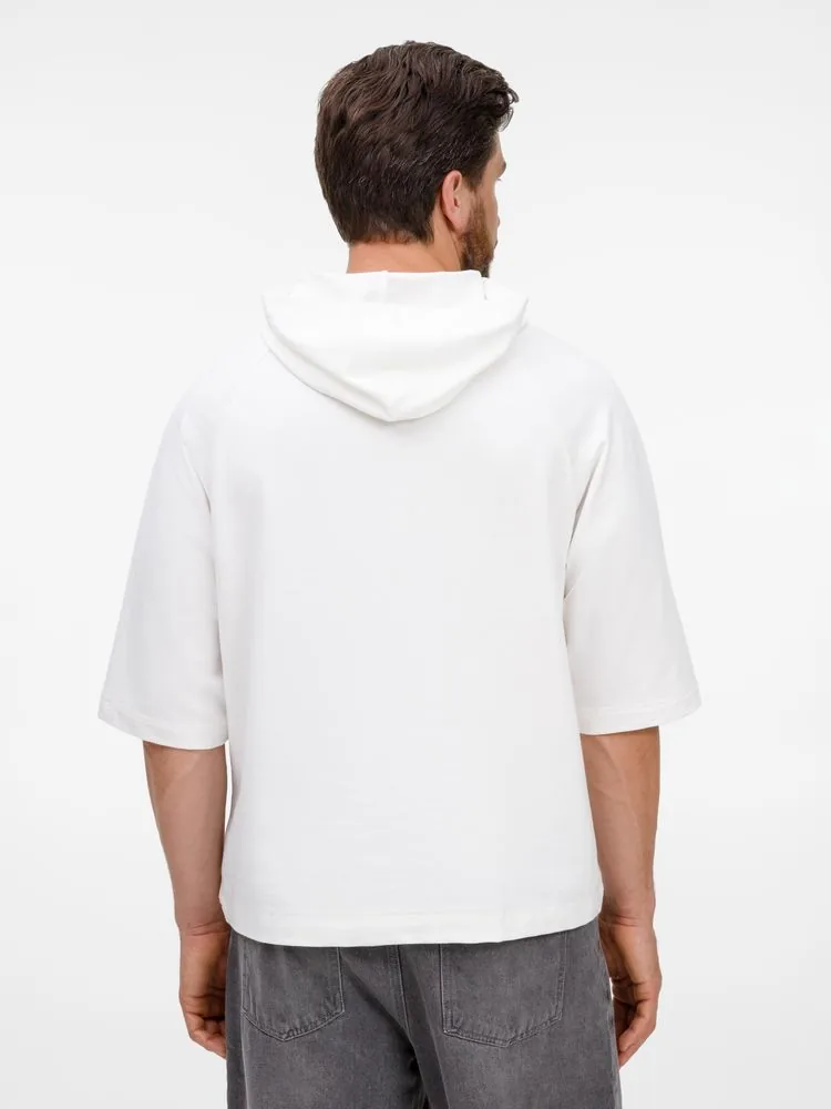 Футболка оверсайз унисекс с капюшоном Neofit, молочно-белая, размер XL/XXL фото 16