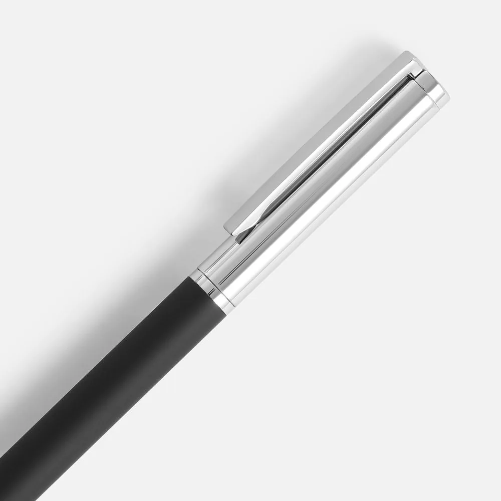 Ручка шариковая Eyeshot Soft Touch, черная фото 4