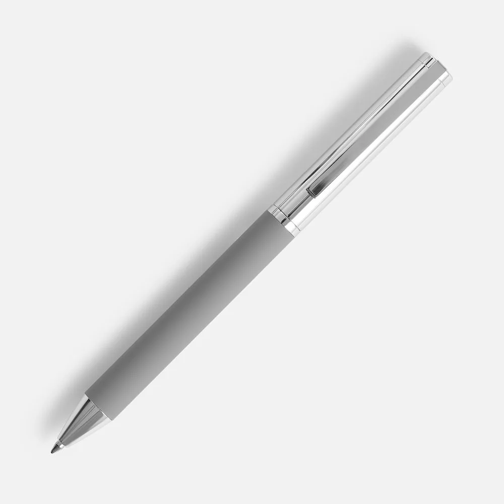 Ручка шариковая Eyeshot Soft Touch, серая фото 3