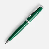 Ручка шариковая Letra Chrome, глянцевая, темно-зеленая фото 2