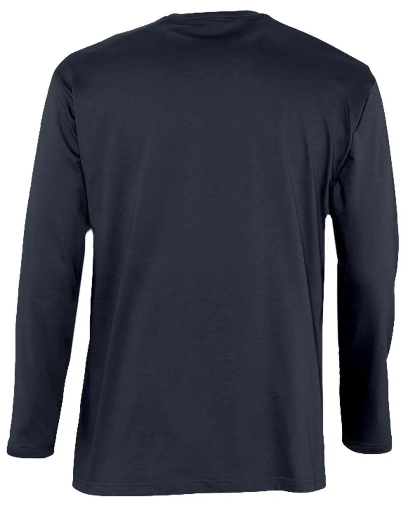 Футболка мужская с длинным рукавом Monarch 150 темно-синяя, размер XL фото 3