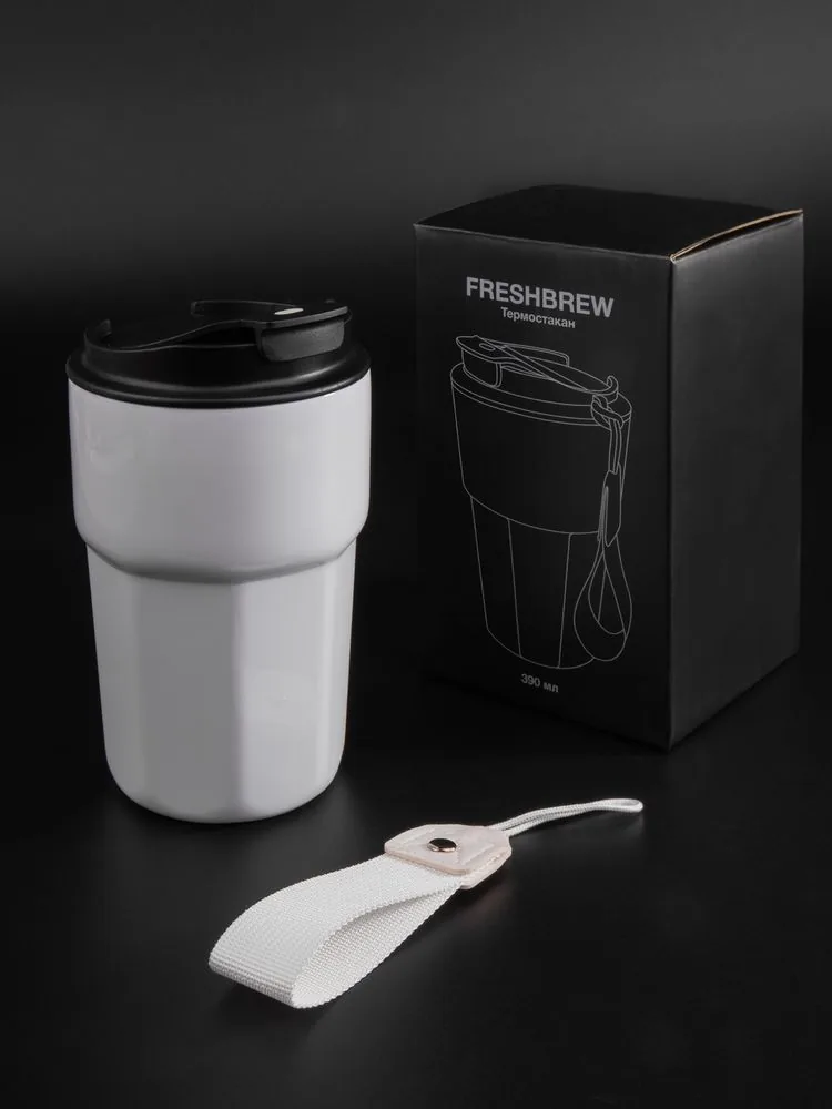 Термостакан Freshbrew, белый фото 11