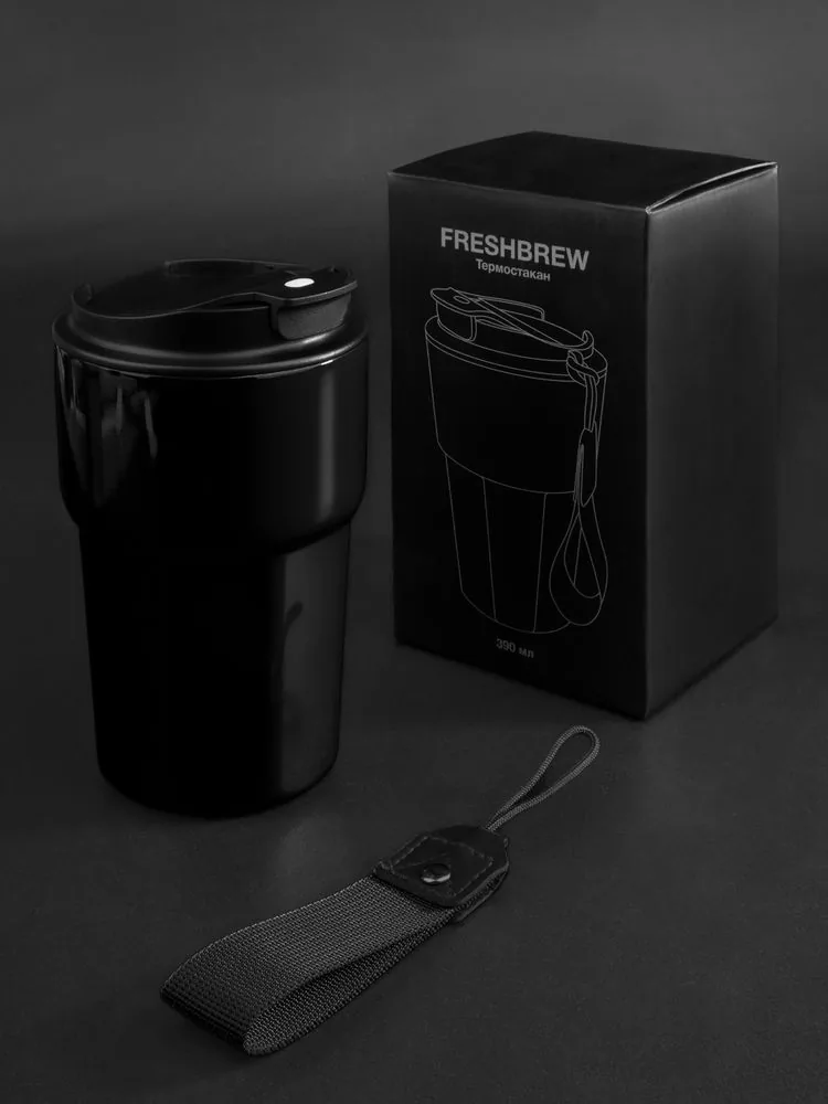 Термостакан Freshbrew, черный фото 11