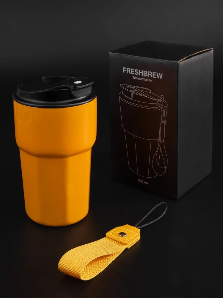 Термостакан Freshbrew, оранжевый фото 11