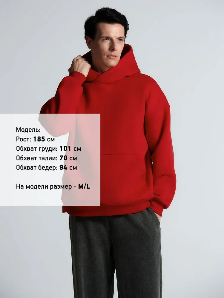 Худи Kulonga Oversize, красное, размер 3XL/4XL фото 11