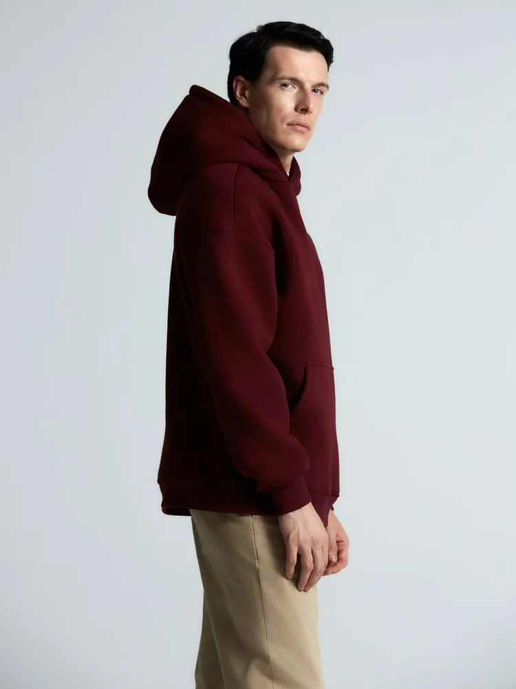Худи Kulonga Oversize, бордовое, размер 3XL/4XL фото 9