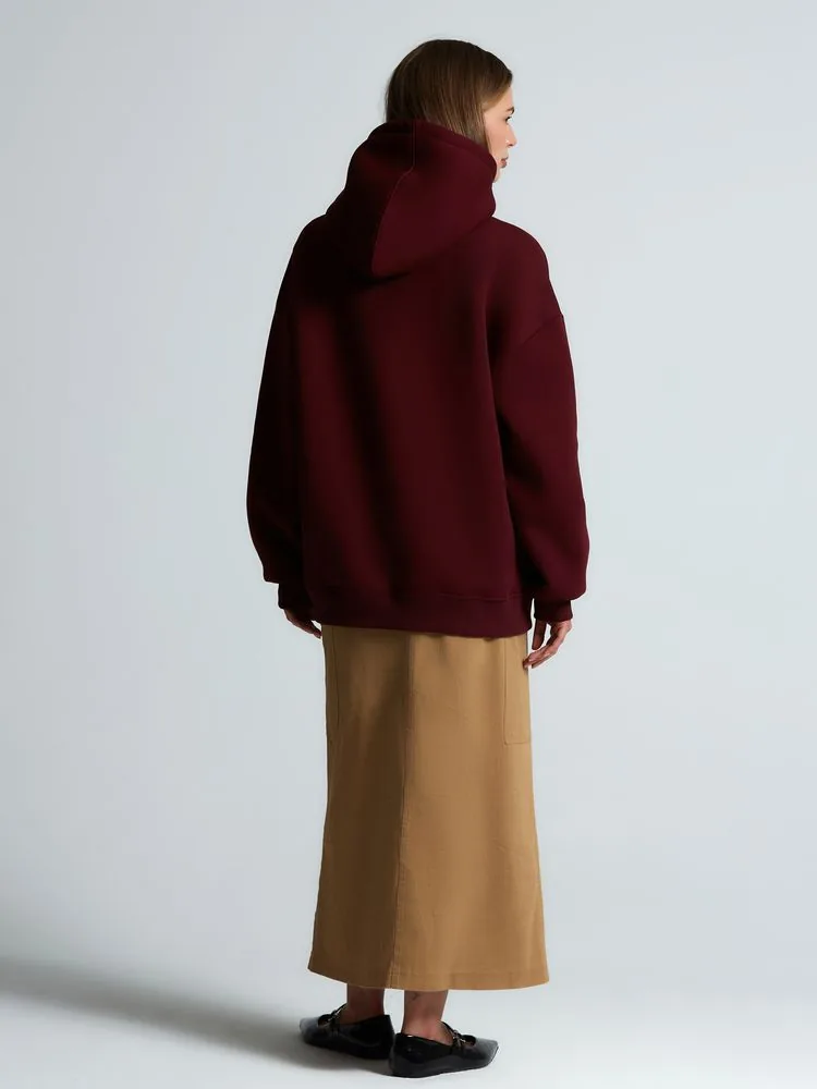 Худи Kulonga Oversize, бордовое, размер 3XL/4XL фото 16