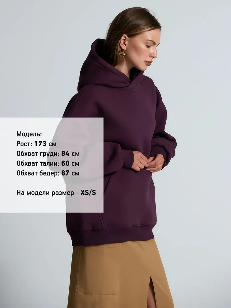 Худи Kulonga Oversize, фиолетовое, размер 3XL/4XL фото 6
