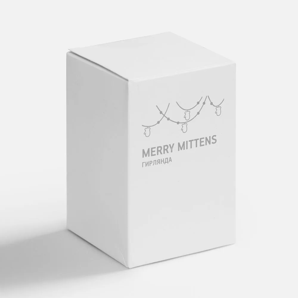 Гирлянда Merry Mittens, синяя фото 7