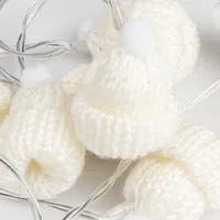 Гирлянда Cosy Poms, белая фото 2
