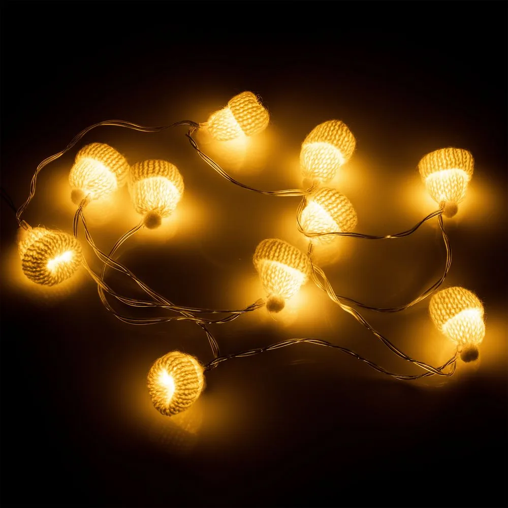 Гирлянда Cosy Poms, белая фото 5