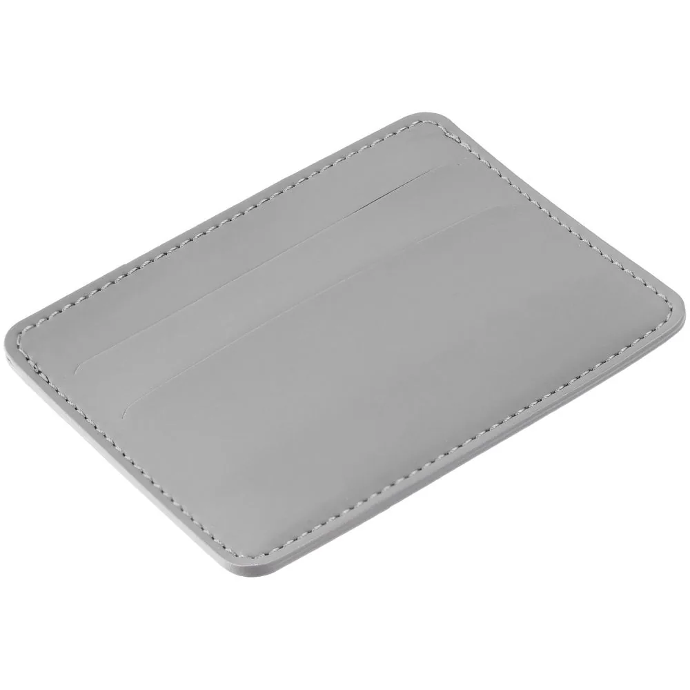 Чехол для карточек Shall Simple, серый фото 4