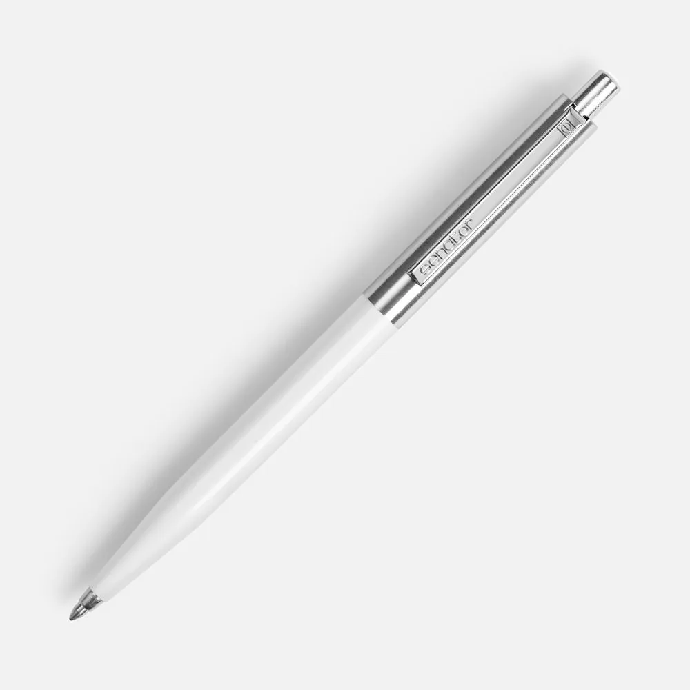 Ручка шариковая Senator Point Metal, ver.2, белая фото 3