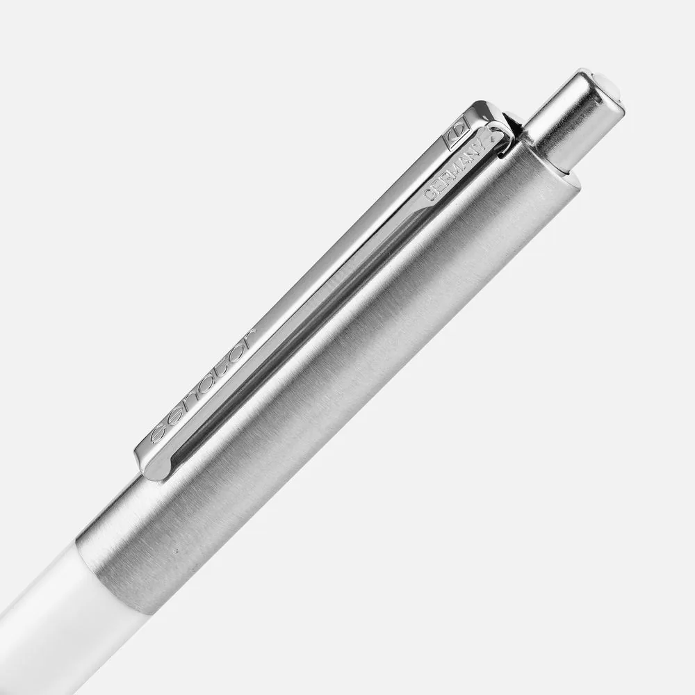 Ручка шариковая Senator Point Metal, ver.2, белая фото 4