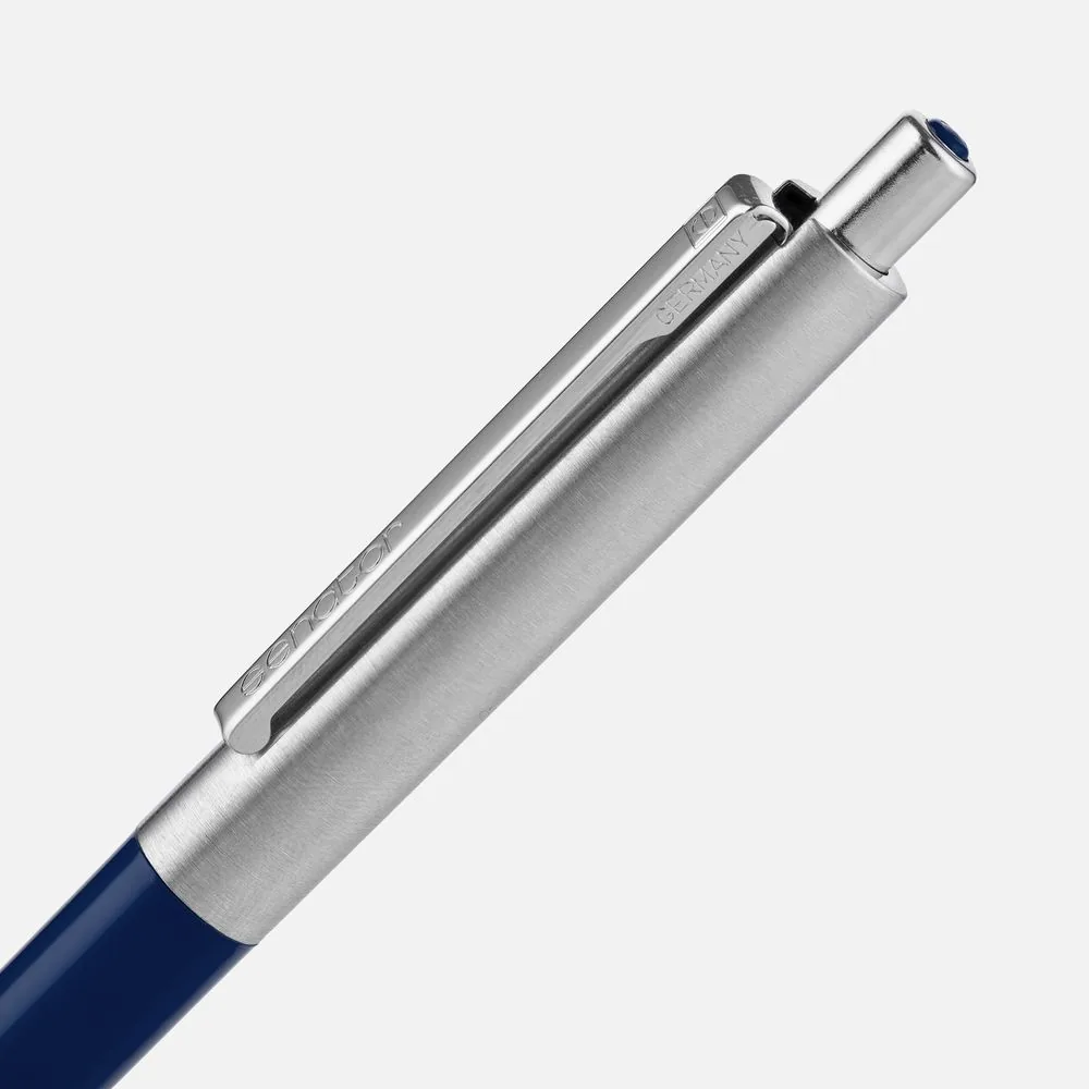 Ручка шариковая Senator Point Metal, ver.2, темно-синяя фото 4