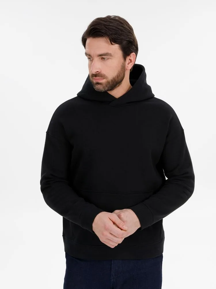 Худи оверсайз унисекс Snuggie, черное, размер XS/S